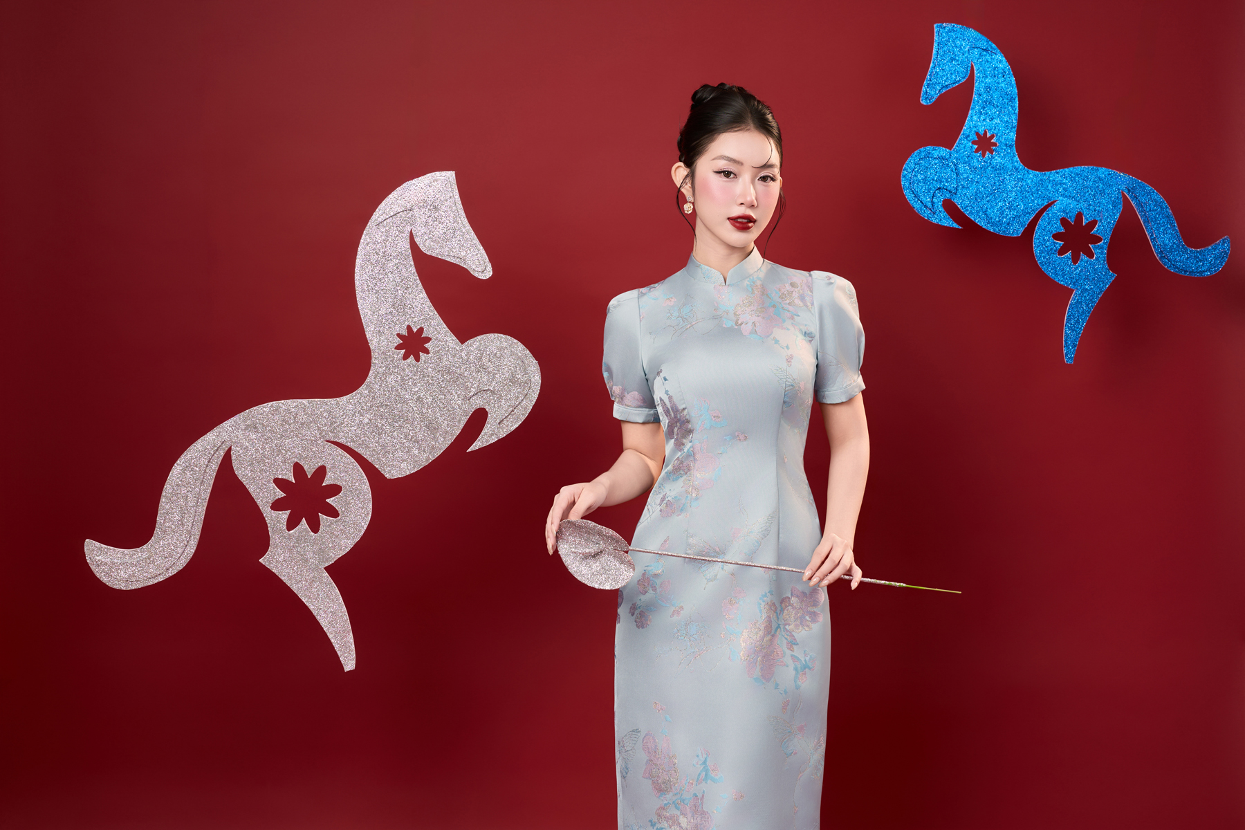 ĐẦM A GẤM  HOA CỔ TÀU - HOA XANH_thumbnail_2