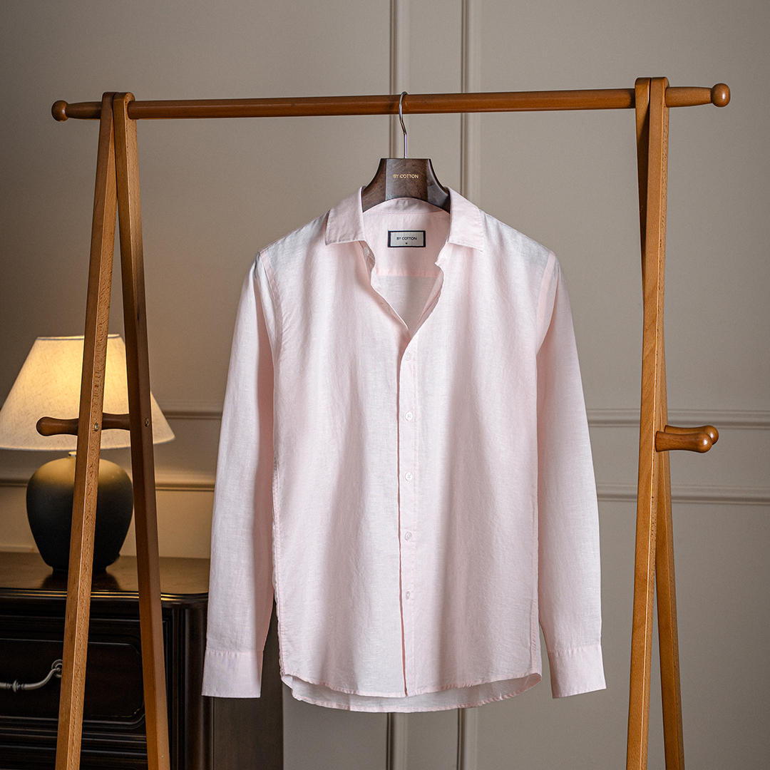 Áo Sơ Mi Tay Dài Linen Blend