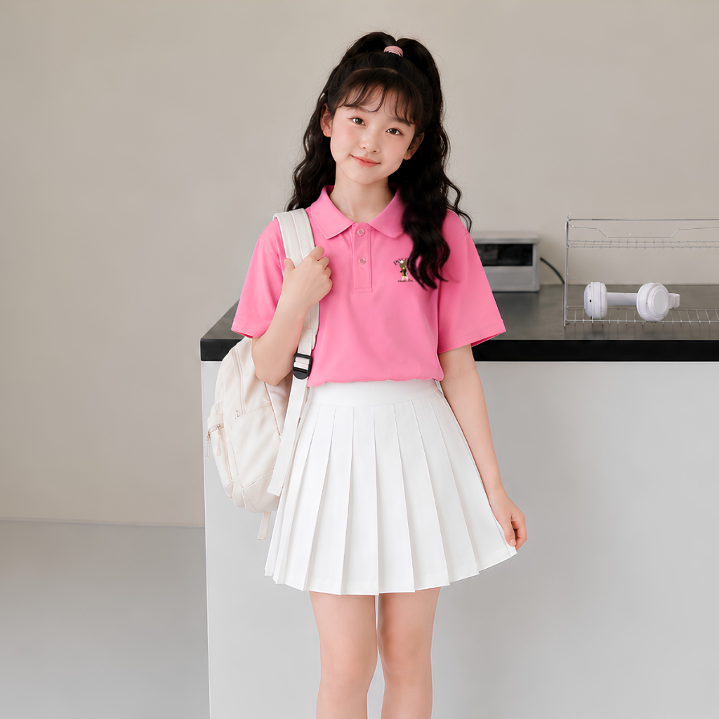 Áo polo bé gái in hình cô gái cute - Loza PL3646_thumbnail_5