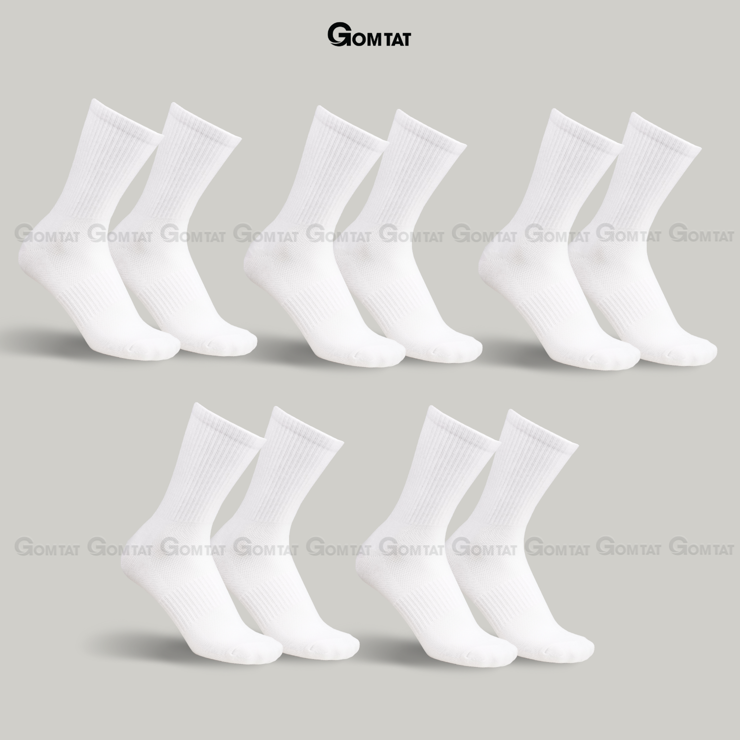 Combo tất nam nữ cổ cao GOMTAT thoáng khí, vớ trơn chất cotton khử mùi êm chân - PRI-2505_thumbnail_9