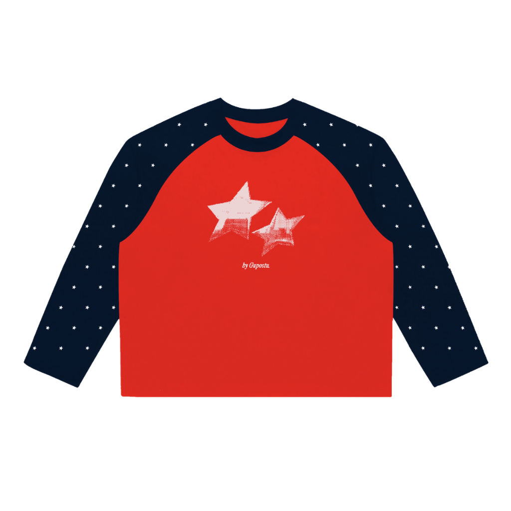 Áo Thun Tay Dài Raglan Cosmic Star GUPO Form Boxy Unisex Local Brand – ATD03