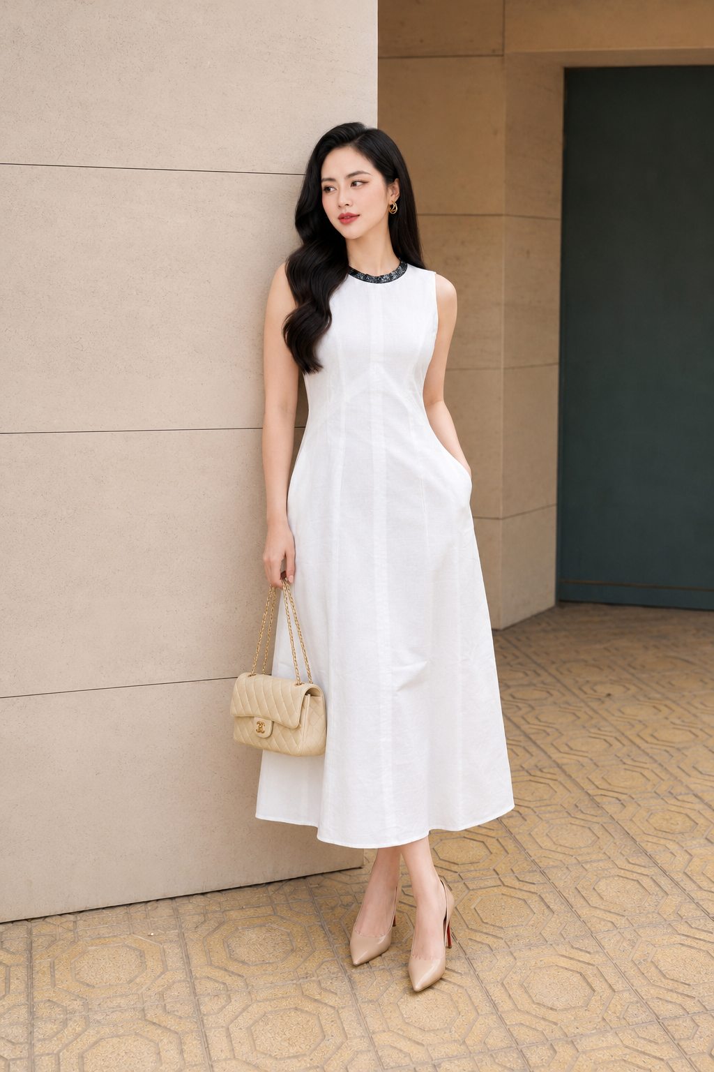 LV014 - VÁY TRẮNG