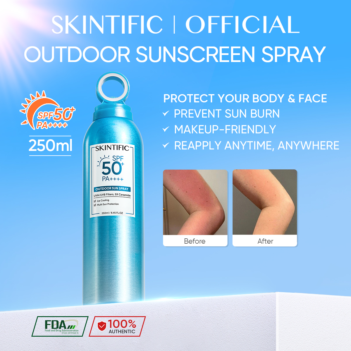 Skintific Outdoor Sun Spray 250ml