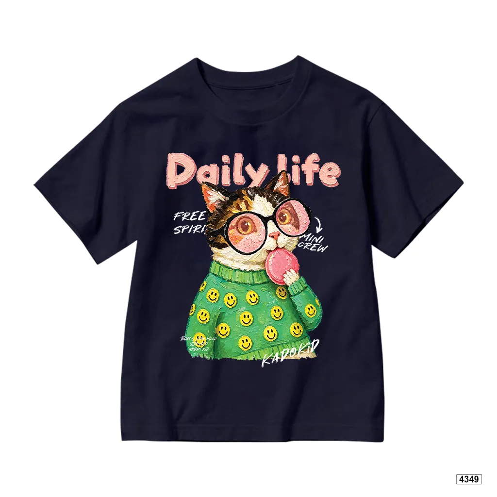 Áo thun bé trai form rộng Daily Life Cat Kado 4349_thumbnail_12