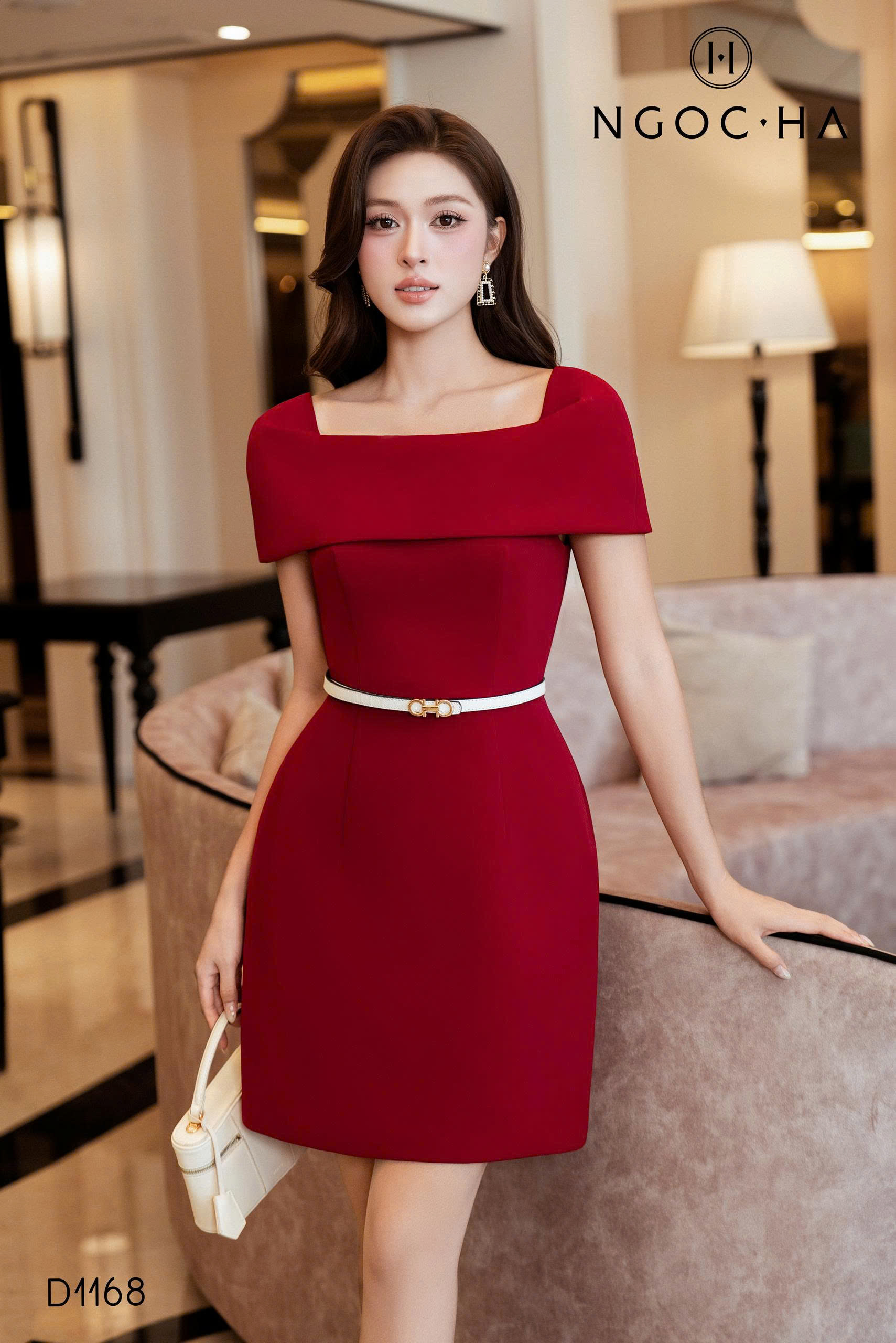 Elodie Dress_ Váy Choàng vai Dáng A Lửng D1168_thumbnail_3