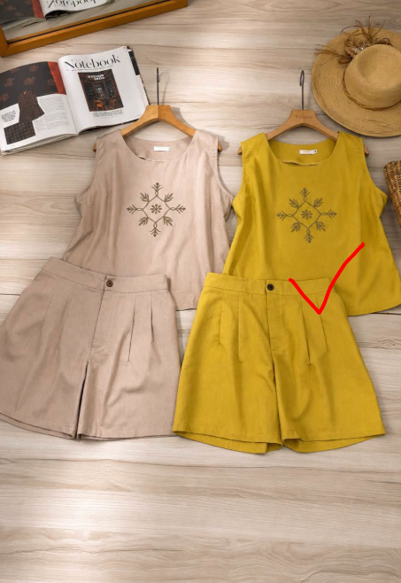 Bộ Linen bột đùi áo sát nách thêu_thumbnail_2