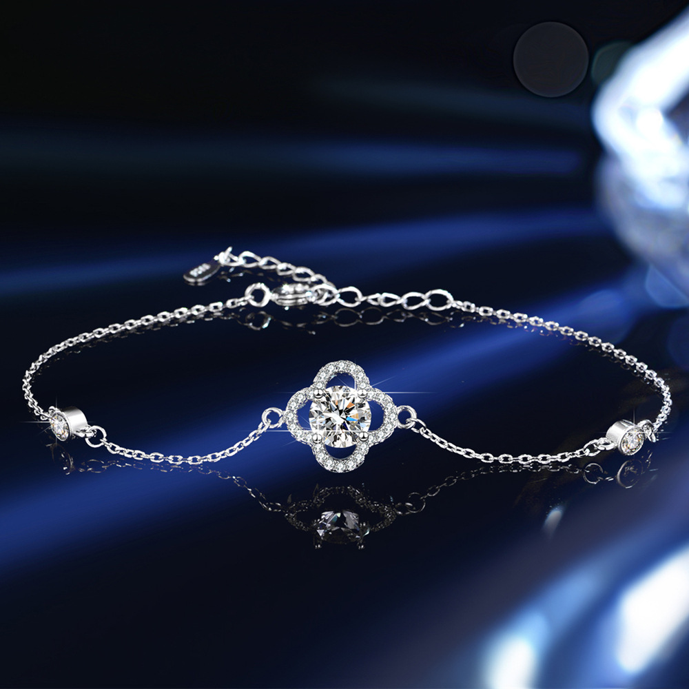 Vòng Tay Bạc Nữ Đính Kim Cương Moissanite 1 Carat S925 | Đẳng Cấp & Sang Trọng VDN055 BTSL-009_thumbnail_3
