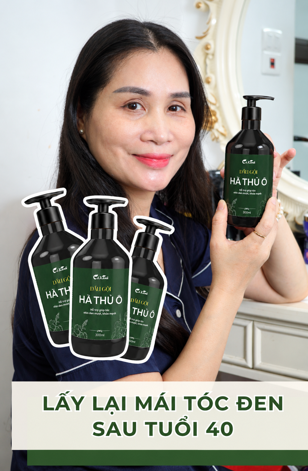 Dầu Gội Hà Thủ Ô Cỏ Xanh