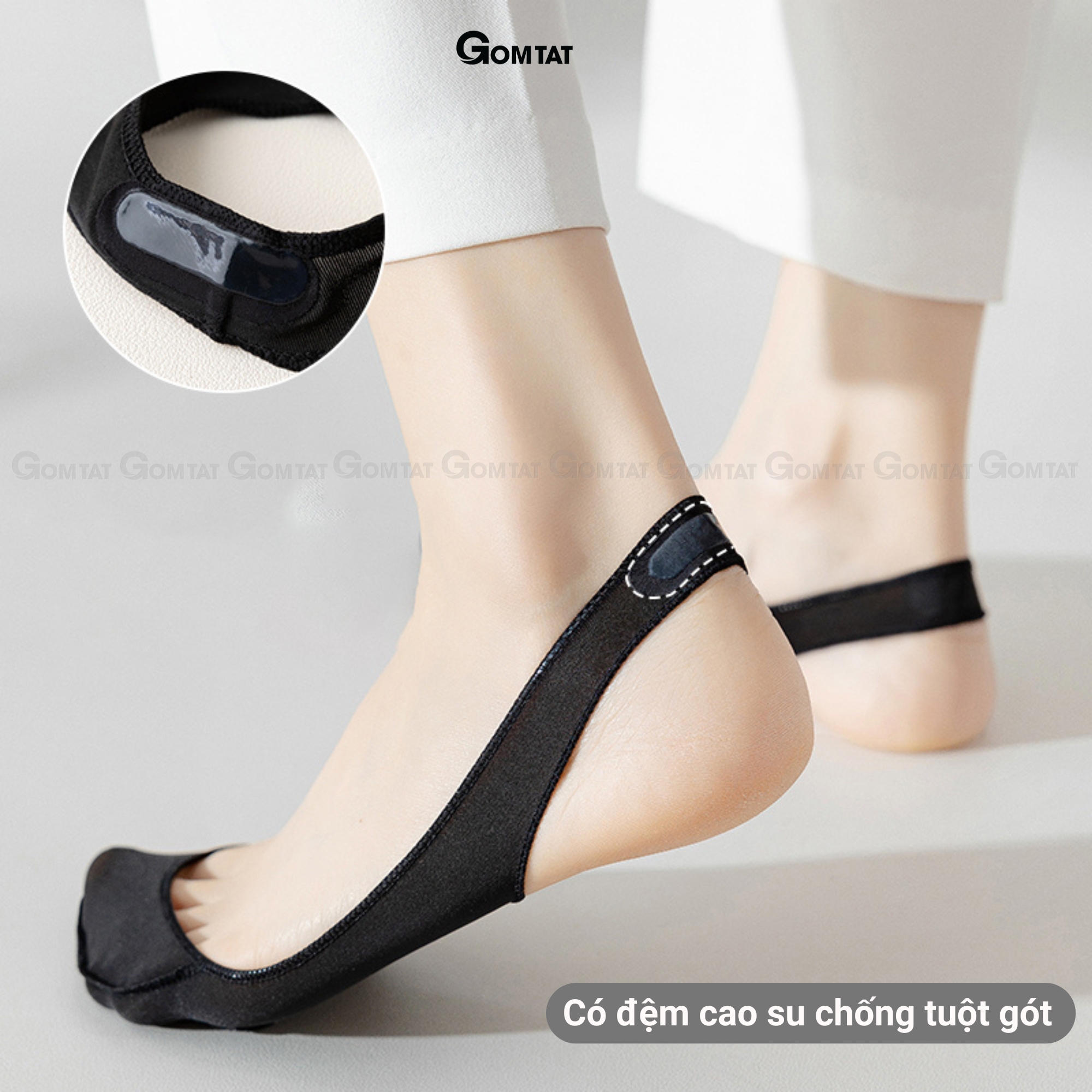 Combo 10 đôi tất nữ lười đi giày cao gót GOMTAT, có đệm silicon chống tuột gót - CAOGOT-SUX-19218_thumbnail_4