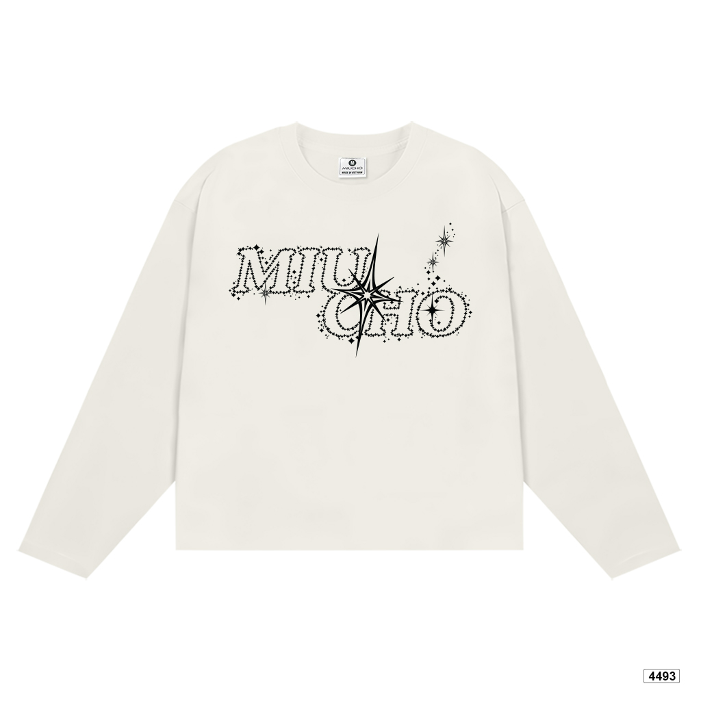Áo thun tay dài boxy Miucho cổ tròn đường phố 4493_thumbnail_8