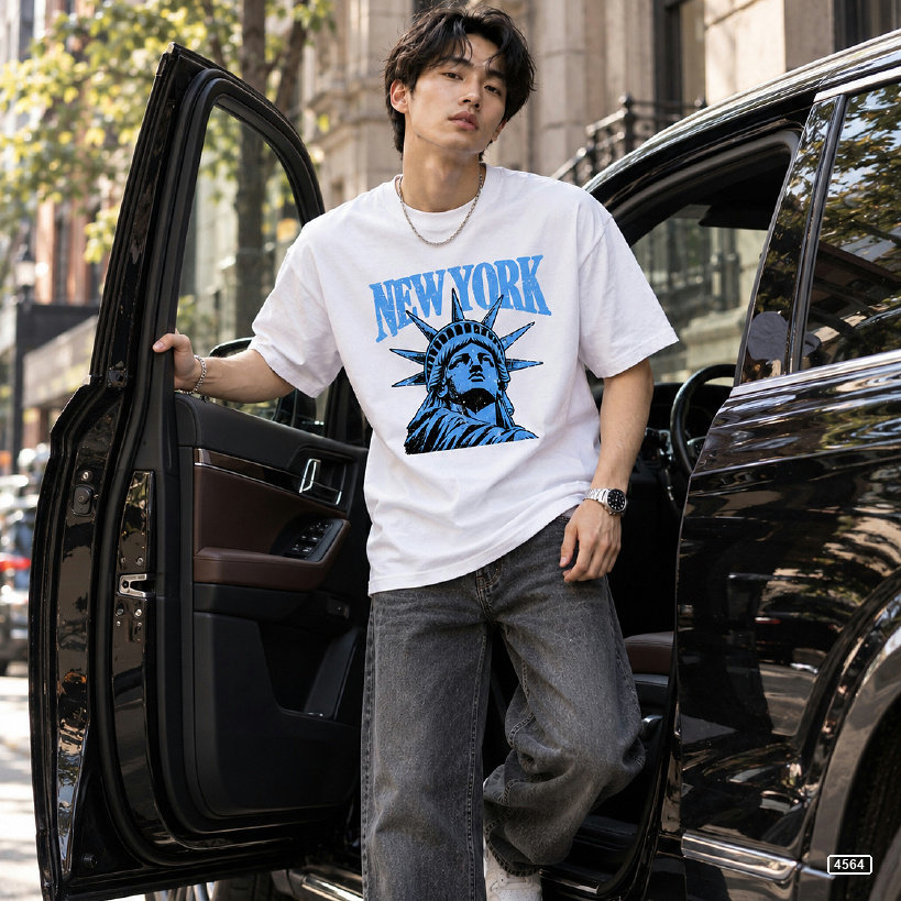 Áo thun nam oversize tượng nữ thần TeePrint 4564_thumbnail_4