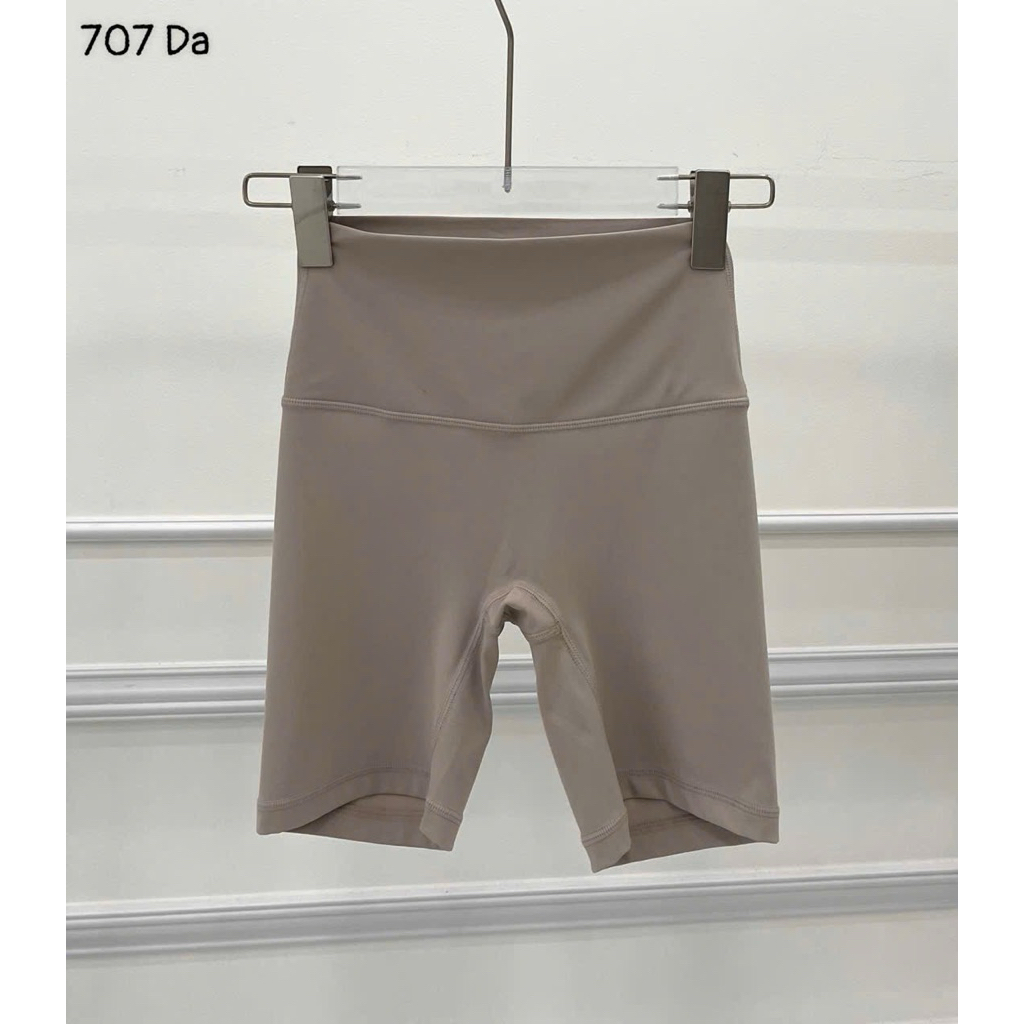 Quần Đùi Thể Thao Tập Gym Chạy Bộ Nữ Yumiisportswear Lulu 707 Lưng Cao Không Tụt Dáng Ôm Body Vải Co Dãn Thấm Hút Mồ Hôi_thumbnail_3