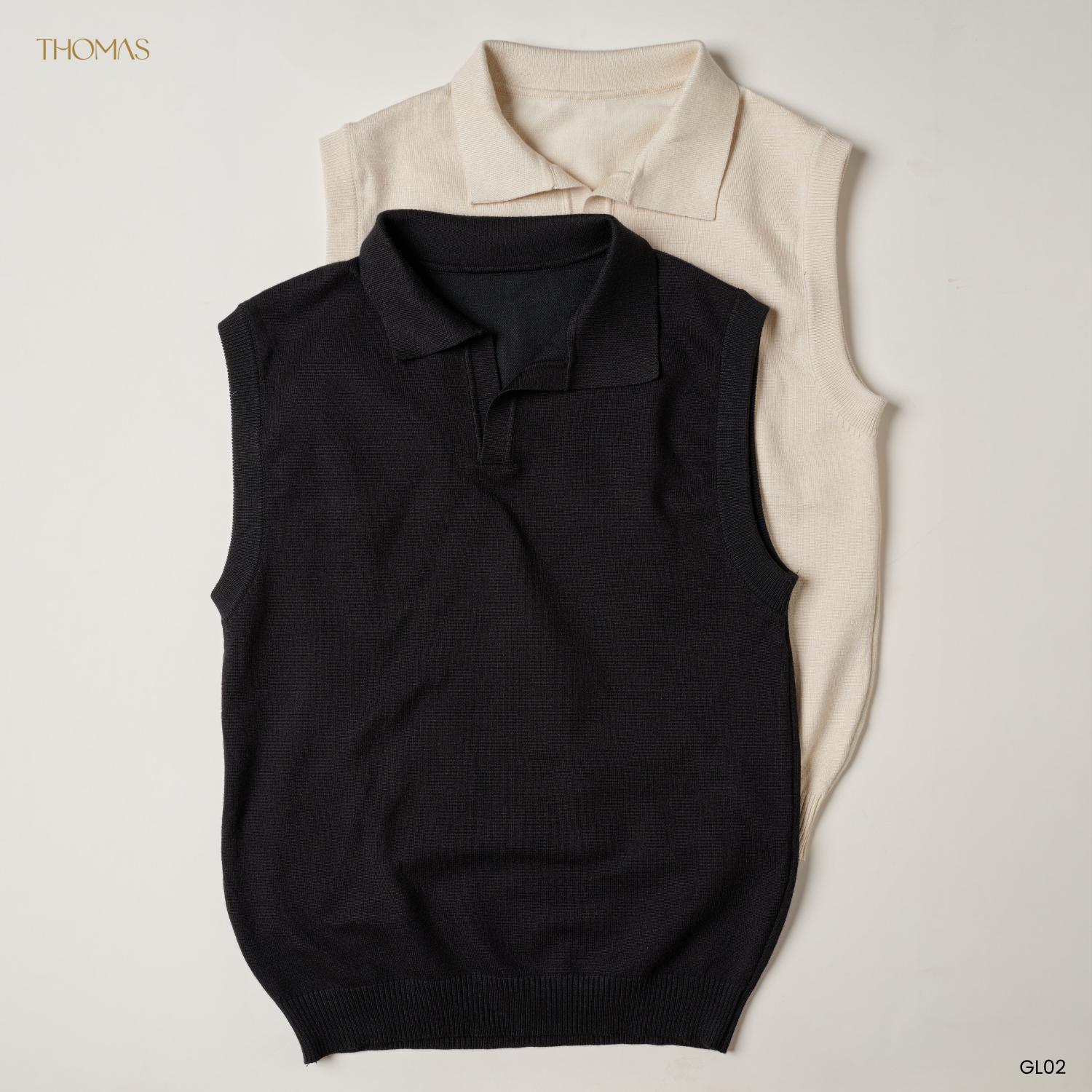 Áo Gile Dệt Kim Cổ Johnny Campus Sợi Rayon Form Regular_thumbnail_6