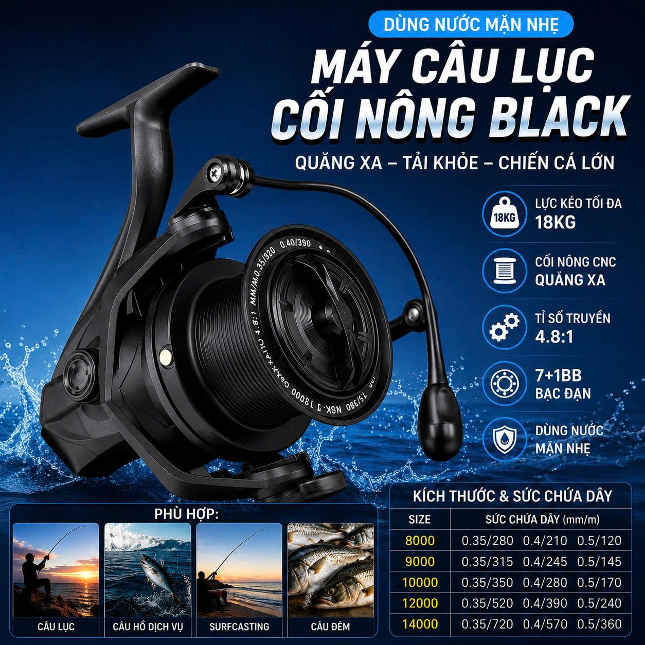 MÁY CÂU LỤC CỐI NÔNG BLACK WARRIOR 8000–14000 – DRAG 18KG_thumbnail_8