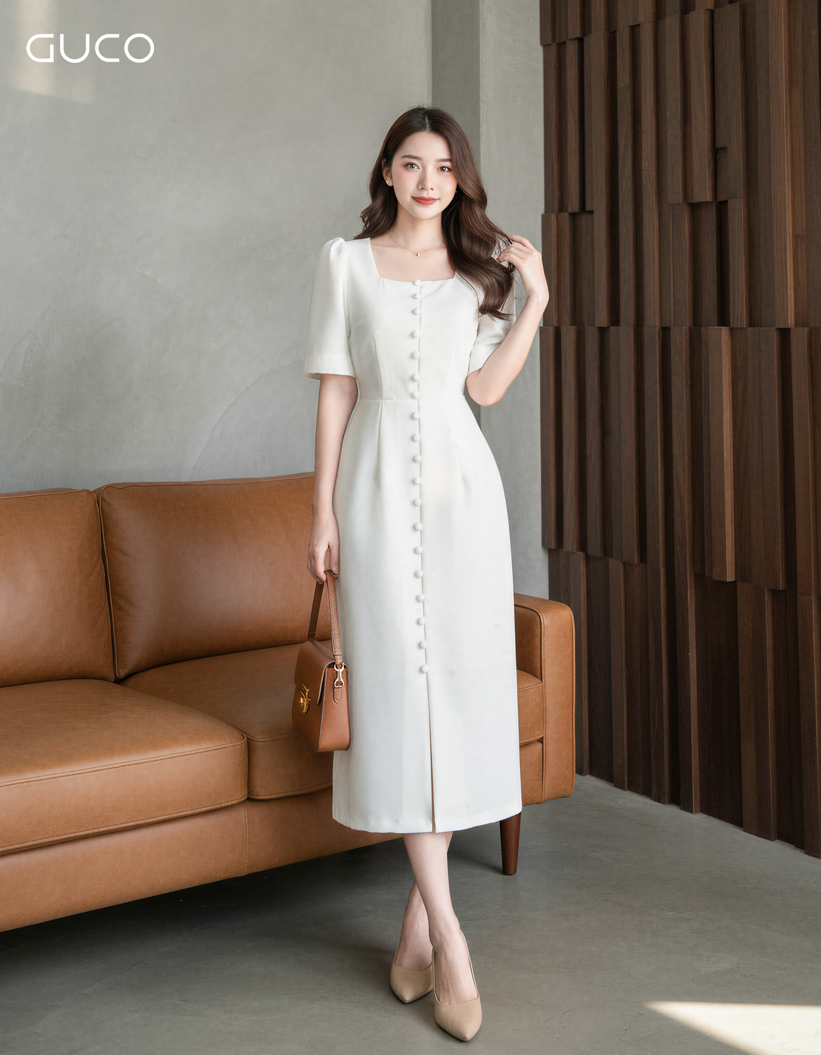GUCO Body Đầm Trắng Paris Quý Phái