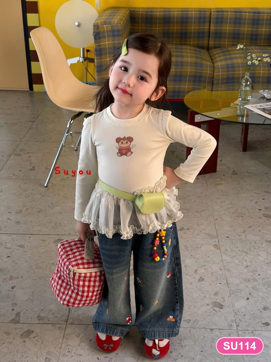 SU114 - Áo dài tay hãng Suyou | Sz 90-130 | 563114