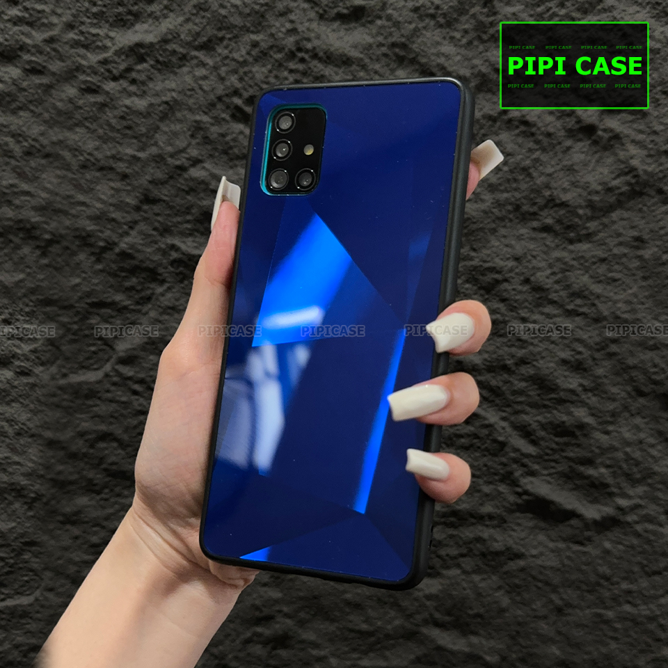 Ốp Lưng Samsung A51 - Kim Cương 6D - Xanh_thumbnail_1