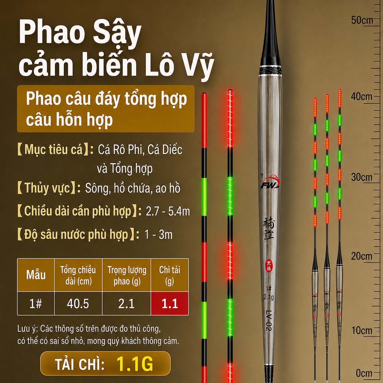 Phao Sậy Cảm Biến Lô Vỹ