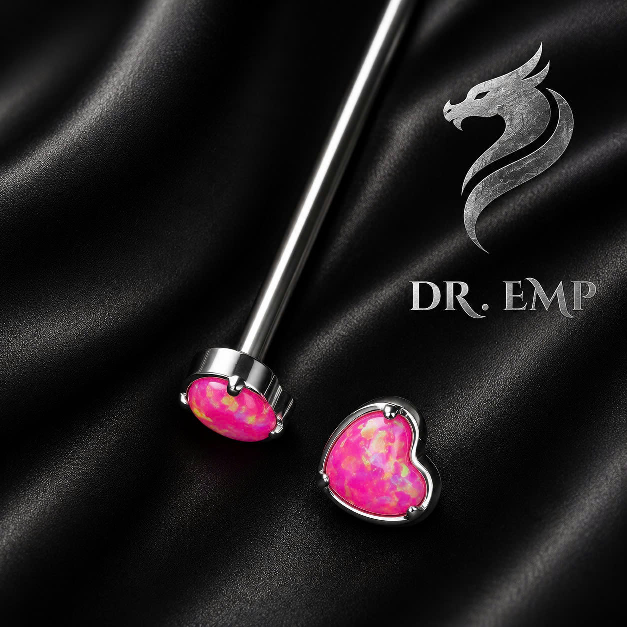 khuyên lưỡi titan trái tim opal hồng._thumbnail_1