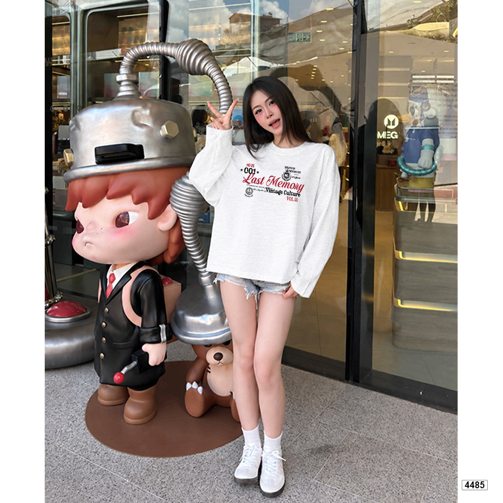 Áo thun nữ boxy tay dài Miucho cotton xược 4485_thumbnail_3