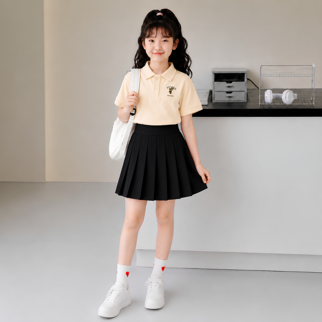 Áo polo bé gái in hình cô gái cute - Loza PL3646_thumbnail_7