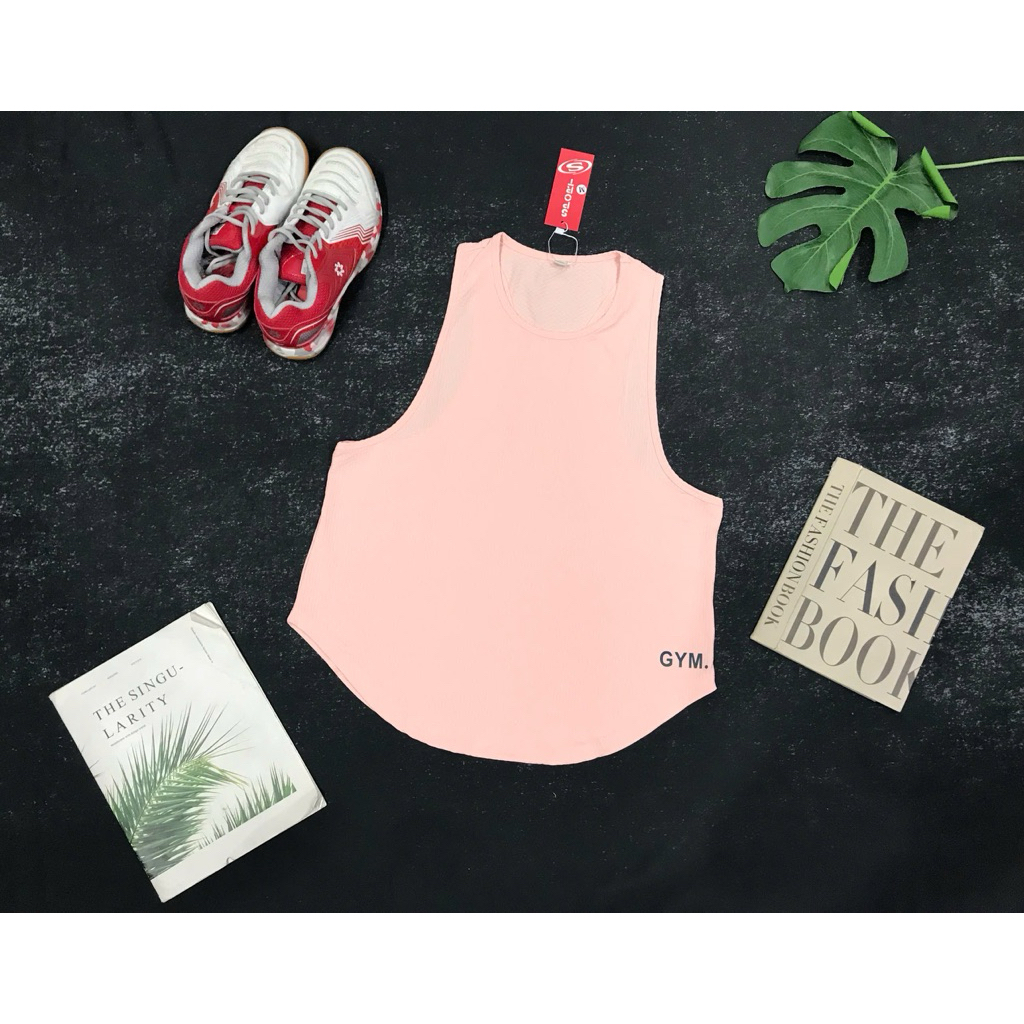 Áo Tanktop Thể Thao Tập Gym Chạy Bộ Nữ Yumiisportswear Ba Lỗ Gym Form Rộng Vải Lưới Mè Thoáng Khí Thấm Hút Nhanh Khô_thumbnail_8