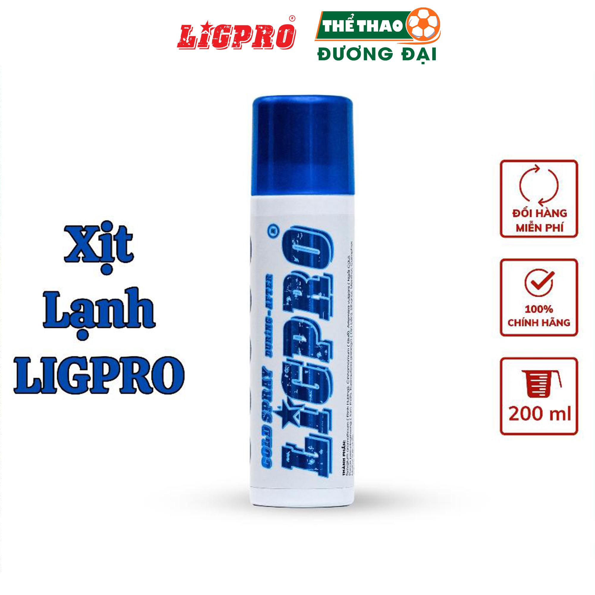 Chai Xịt Lạnh Giảm Đau Ligpro 200ml, Bình Xịt Thể Thao Khi Gặp Chấn Thương Chính Hãng Thể Thao Đương Đại