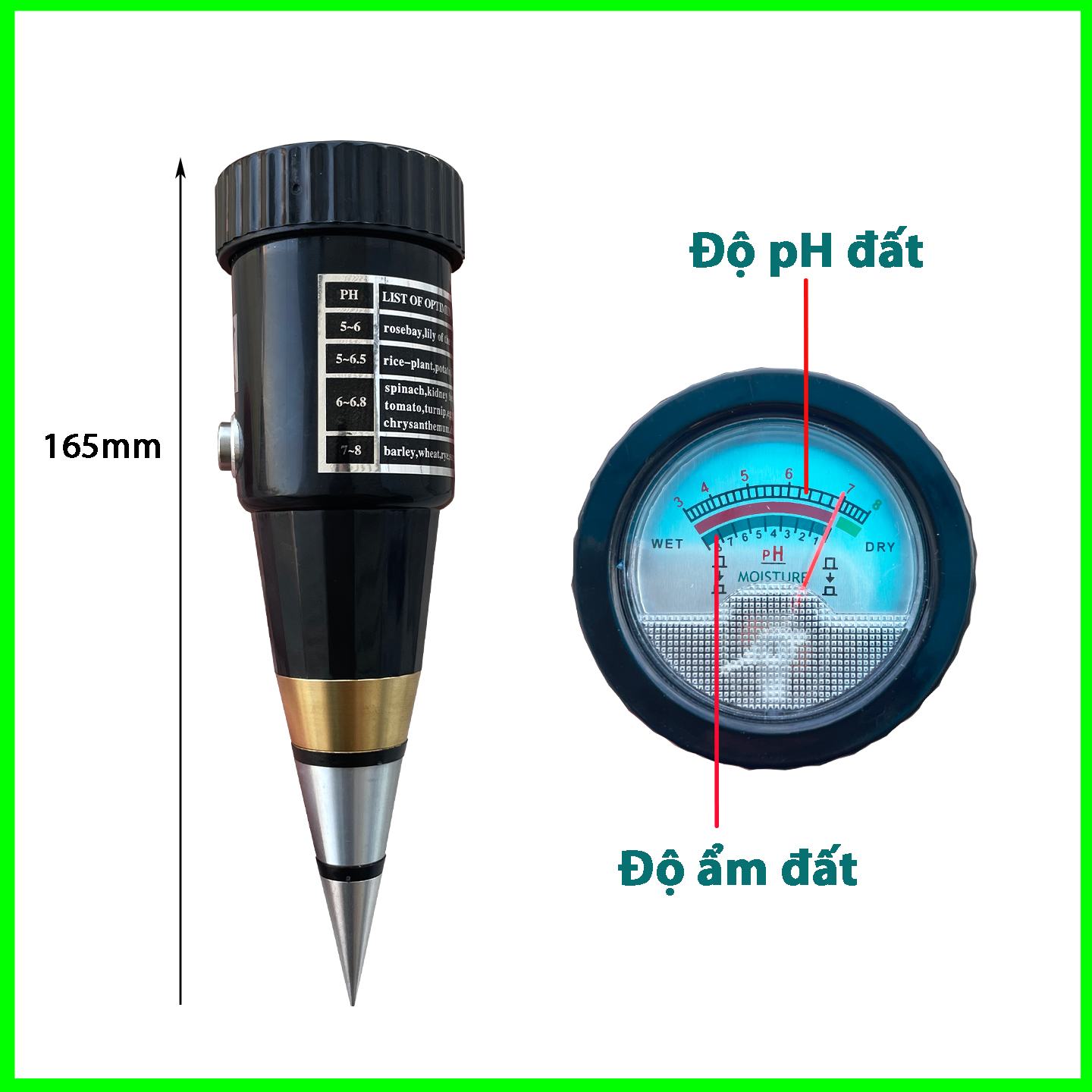 Máy Đo pH, Đo Độ Ẩm Đất - Chỉ Cần Cắm Và Đọc_thumbnail_3