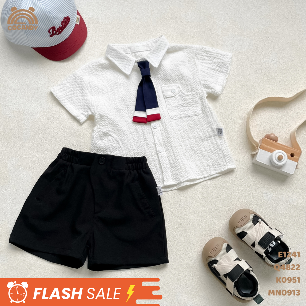 Quần cộc ĐEN vạt trước lệch