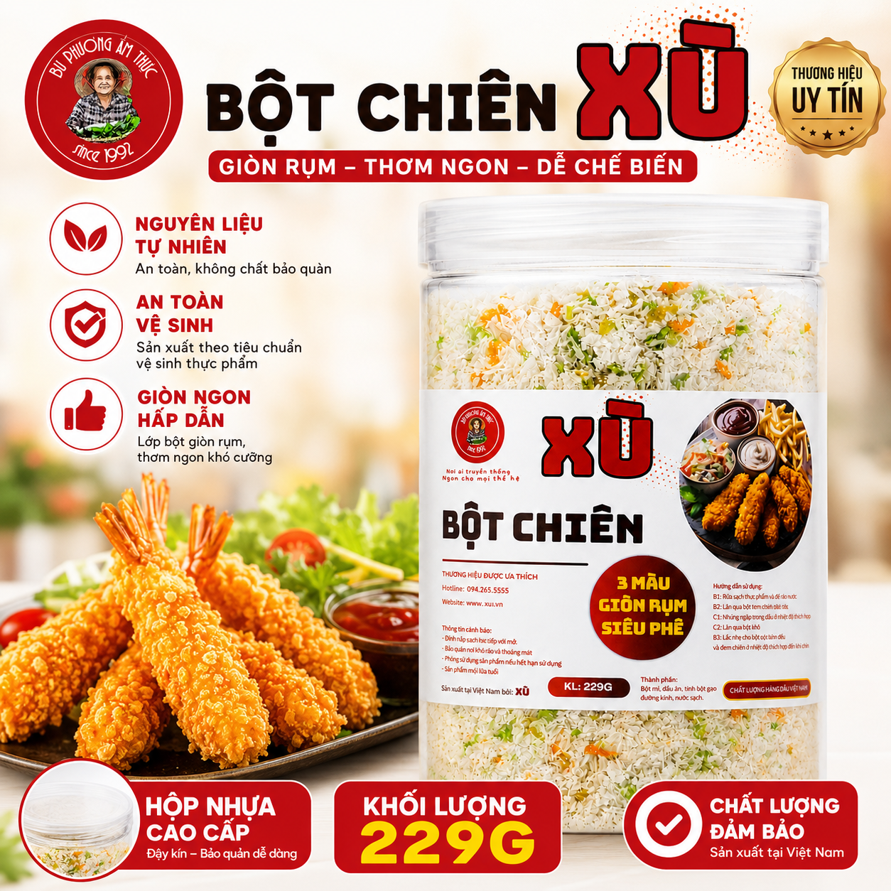 Bột Chiên Xù Bu Phương 229G – Giòn Rụm - BP10_thumbnail_6
