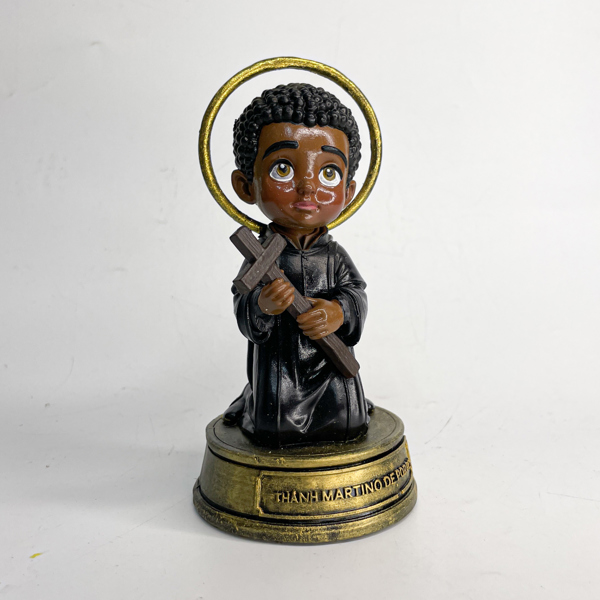 Tượng Thánh MARTINO DE PORRES chibi 15cm