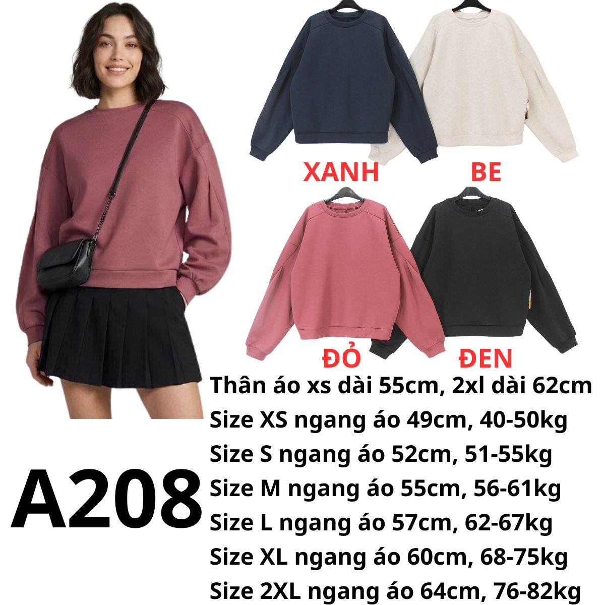 A208 - Áo Sweater