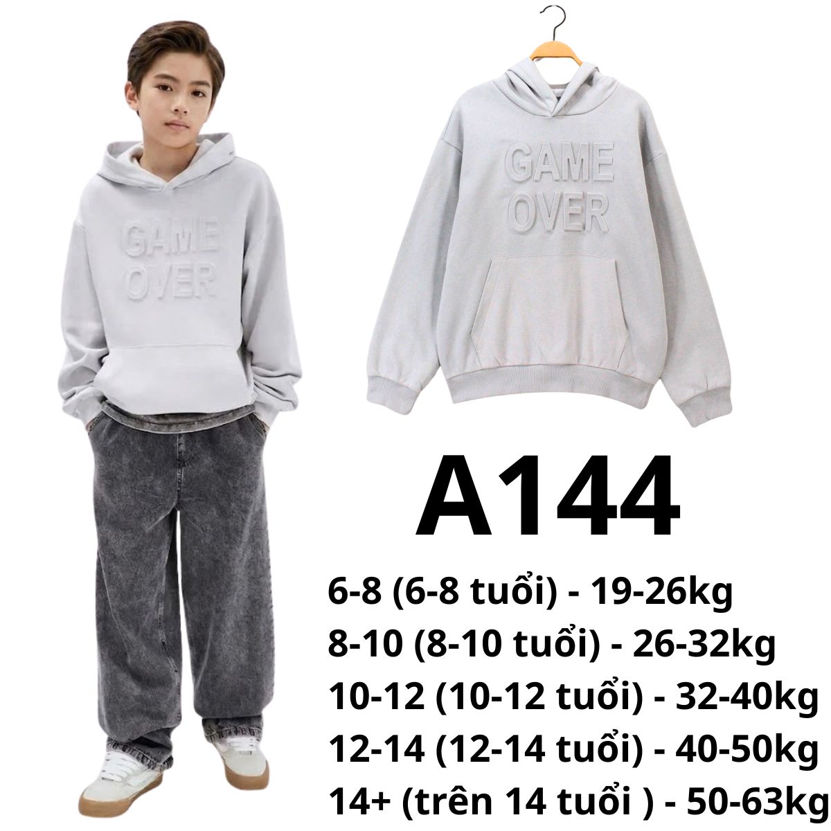 A144- Áo hoodie