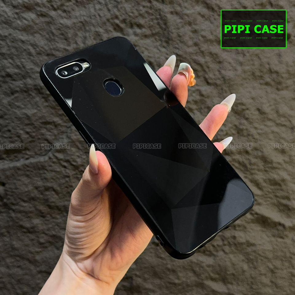 Ốp Lưng Oppo F9 - Kim Cương 6D - Đen_thumbnail_2