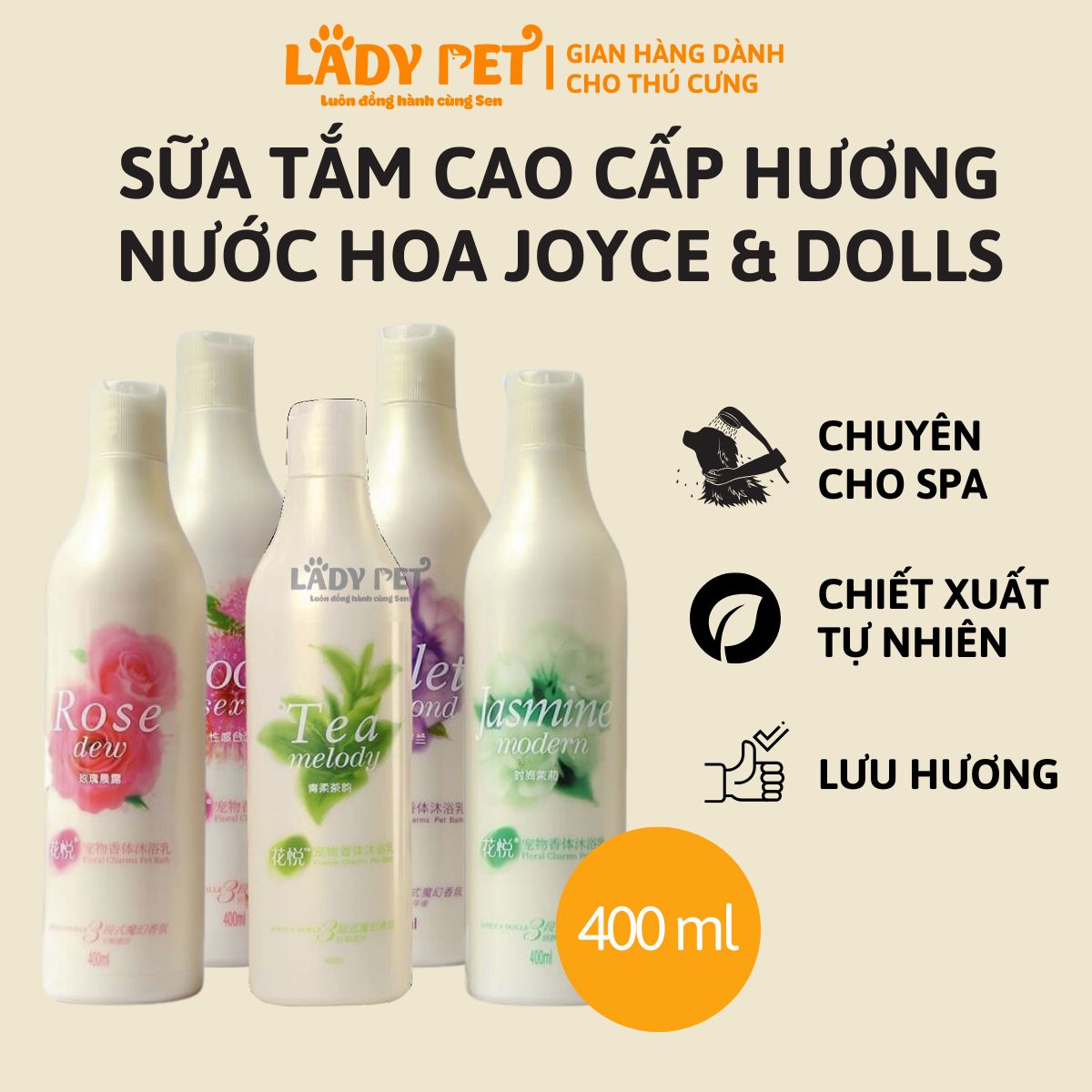 Sữa tắm hương nước hoa Joyce & Dolls (400ml)