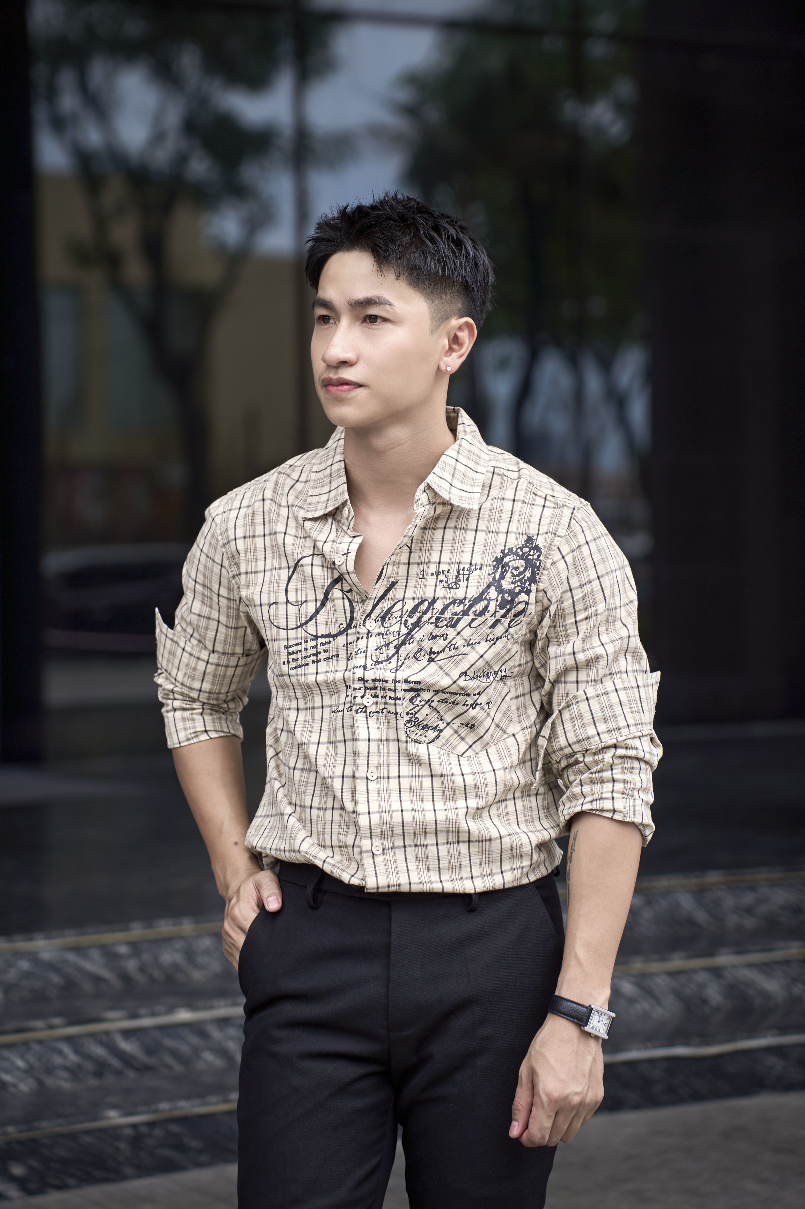 SA114 - Áo sơ mi nam kẻ caro in chữ phong cách streetwear dáng rộng_thumbnail_0