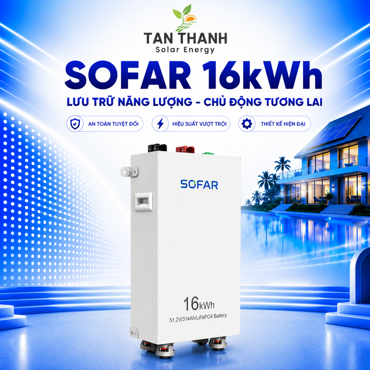 Pin lưu trữ SOFAR SF-16KWH-L1