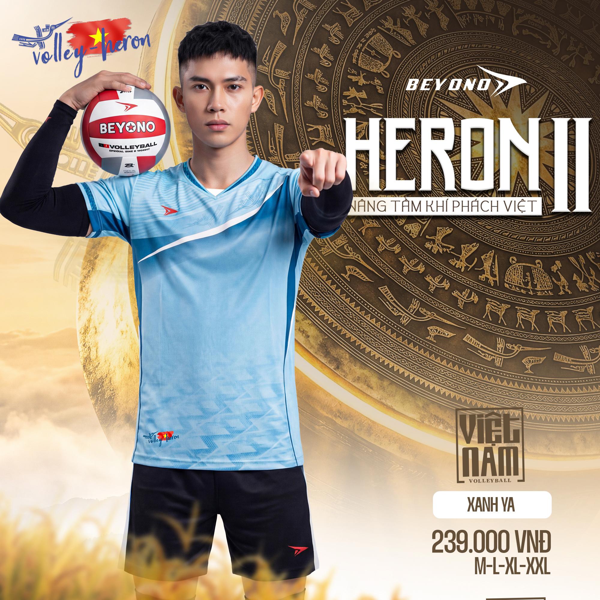 BST Quần Áo Bóng Chuyền Beyono Heron II Thun Mè Cao Cấp Thoáng Mát Thể Thao Đương Đại_thumbnail_3