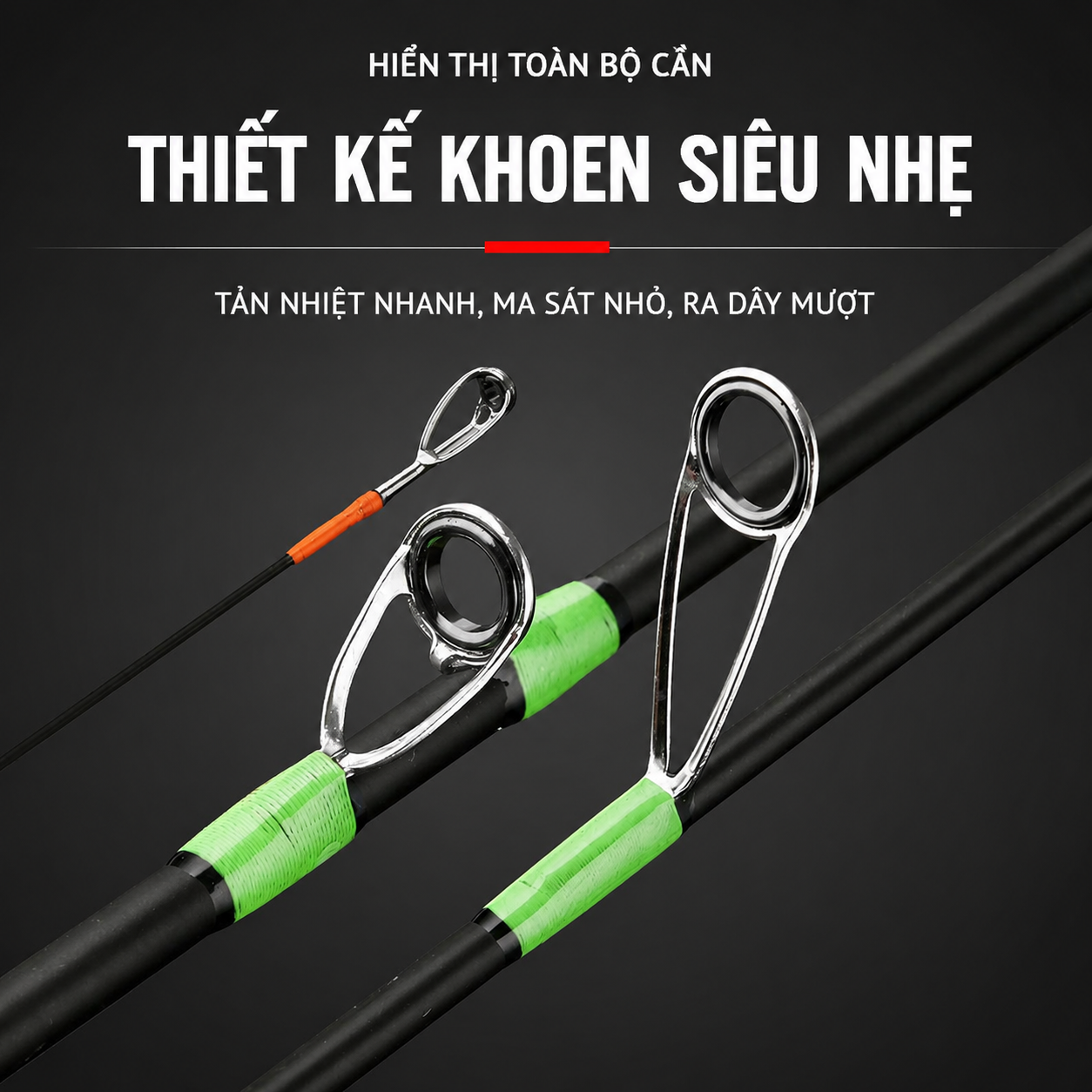 Cần Câu Lure UL Carbon Solid Tip Siêu Nhạy – Casting/Spinning 2-8g, Dây 2-6LB_thumbnail_5
