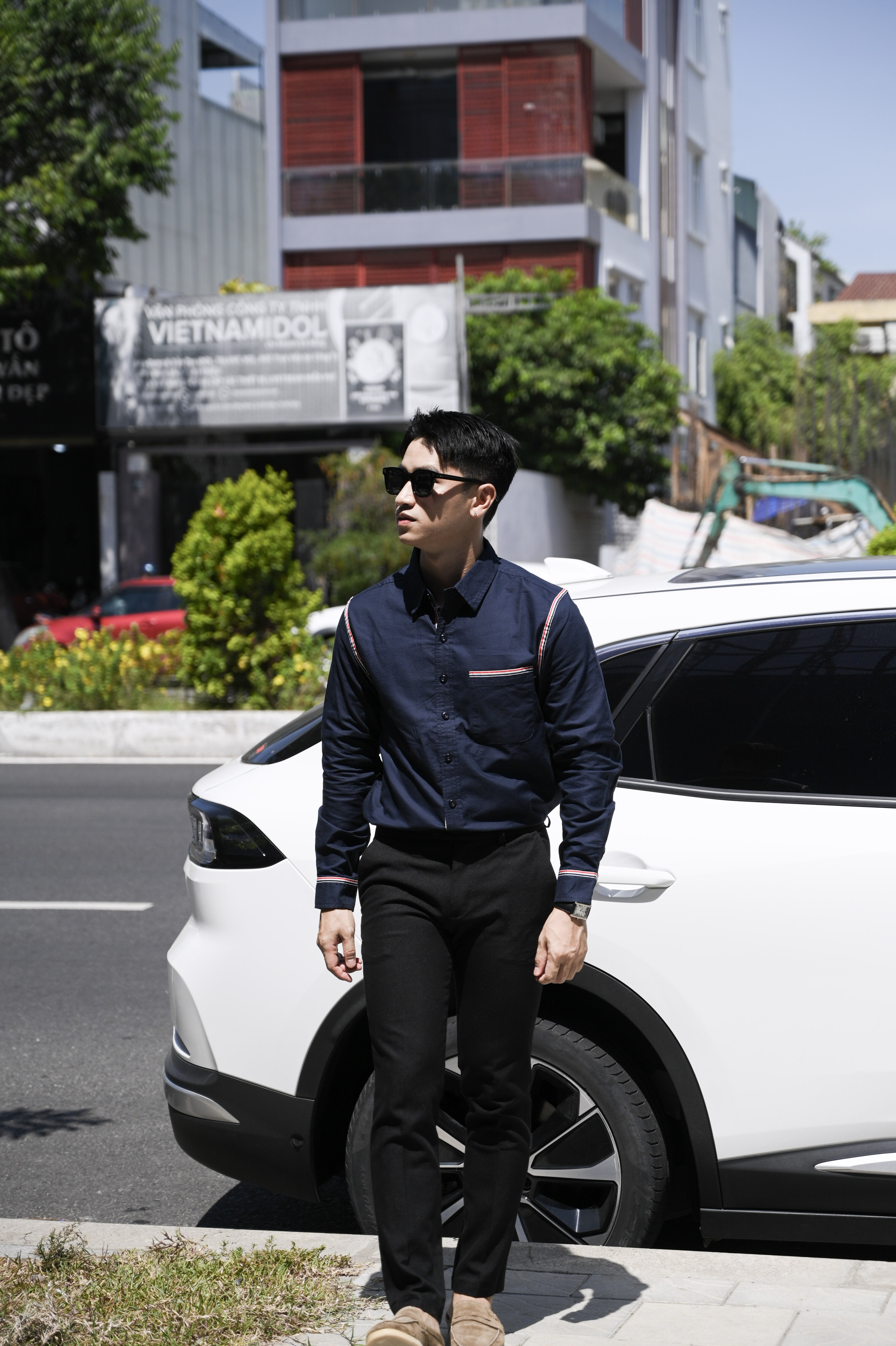 SA71 - Áo sơ mi nam dài tay phong cách Nhật, dáng rộng, cotton 100%, 3 màu Xanh Hoàng Gia, Xanh Nhạt, Trắng_thumbnail_18