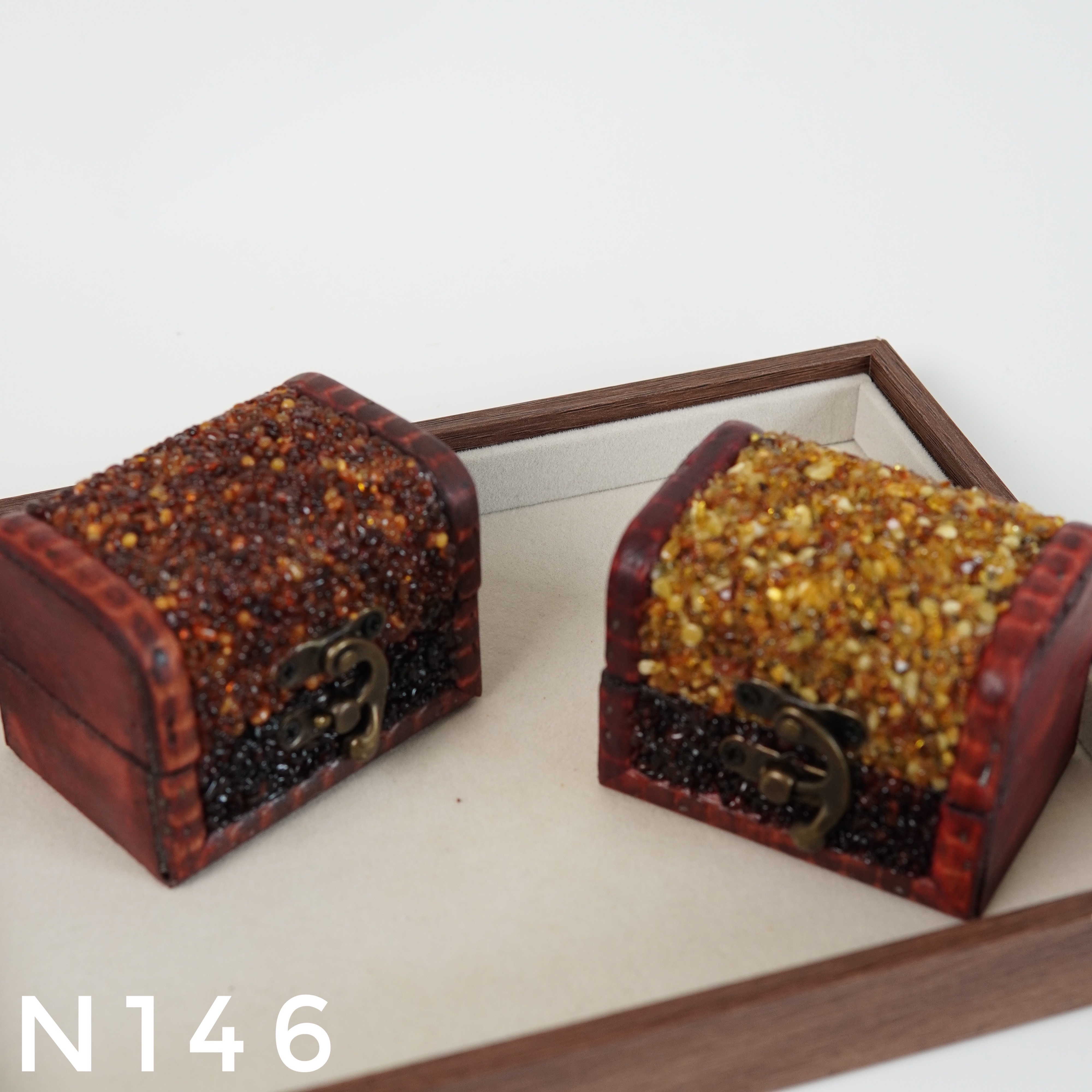 Hộp Đựng Trang Sức Mini Hổ Phách – N146