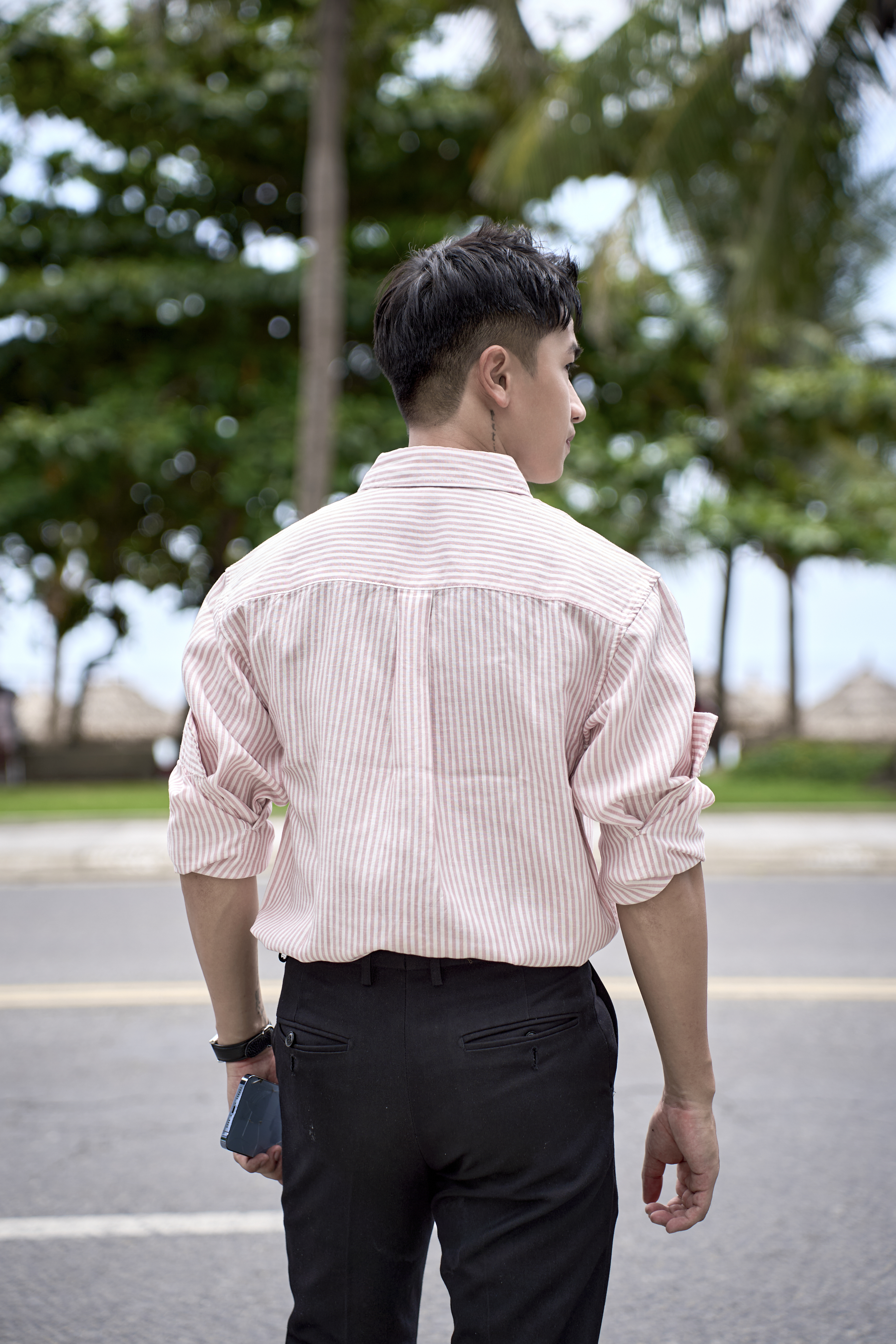 SA130 - Áo sơ mi nam kẻ sọc kiểu Nhật, chất lanh thoáng mát, dáng rộng thoải mái_thumbnail_3