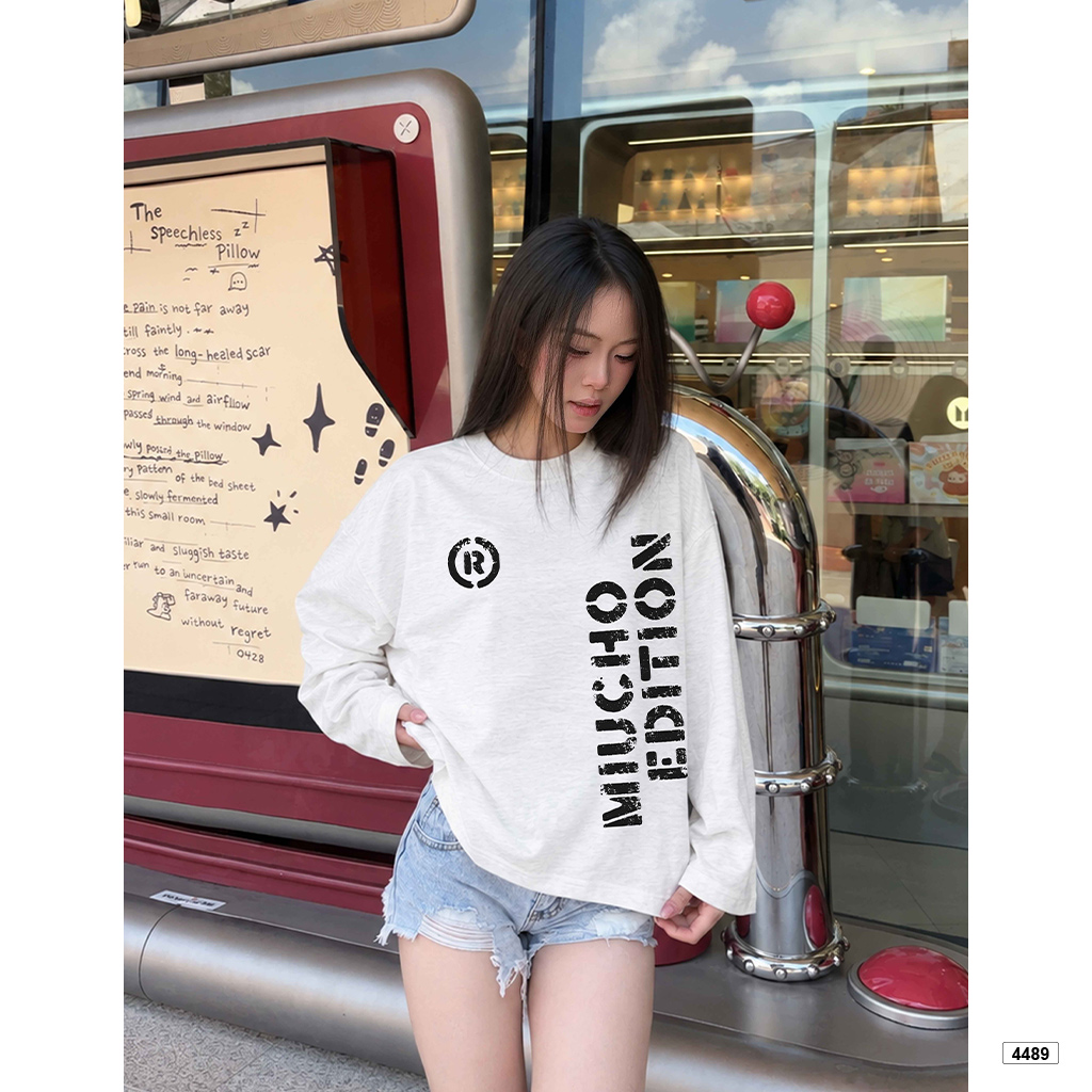 Áo thun boxy tay dài Miucho chất vải xược thoáng mát 4489_thumbnail_3