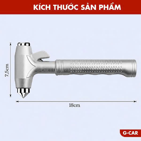Búa Phá Kính Ô Tô Hợp Kim Vonfram – Búa Thoát Hiểm & Cắt Dây Đai_thumbnail_7