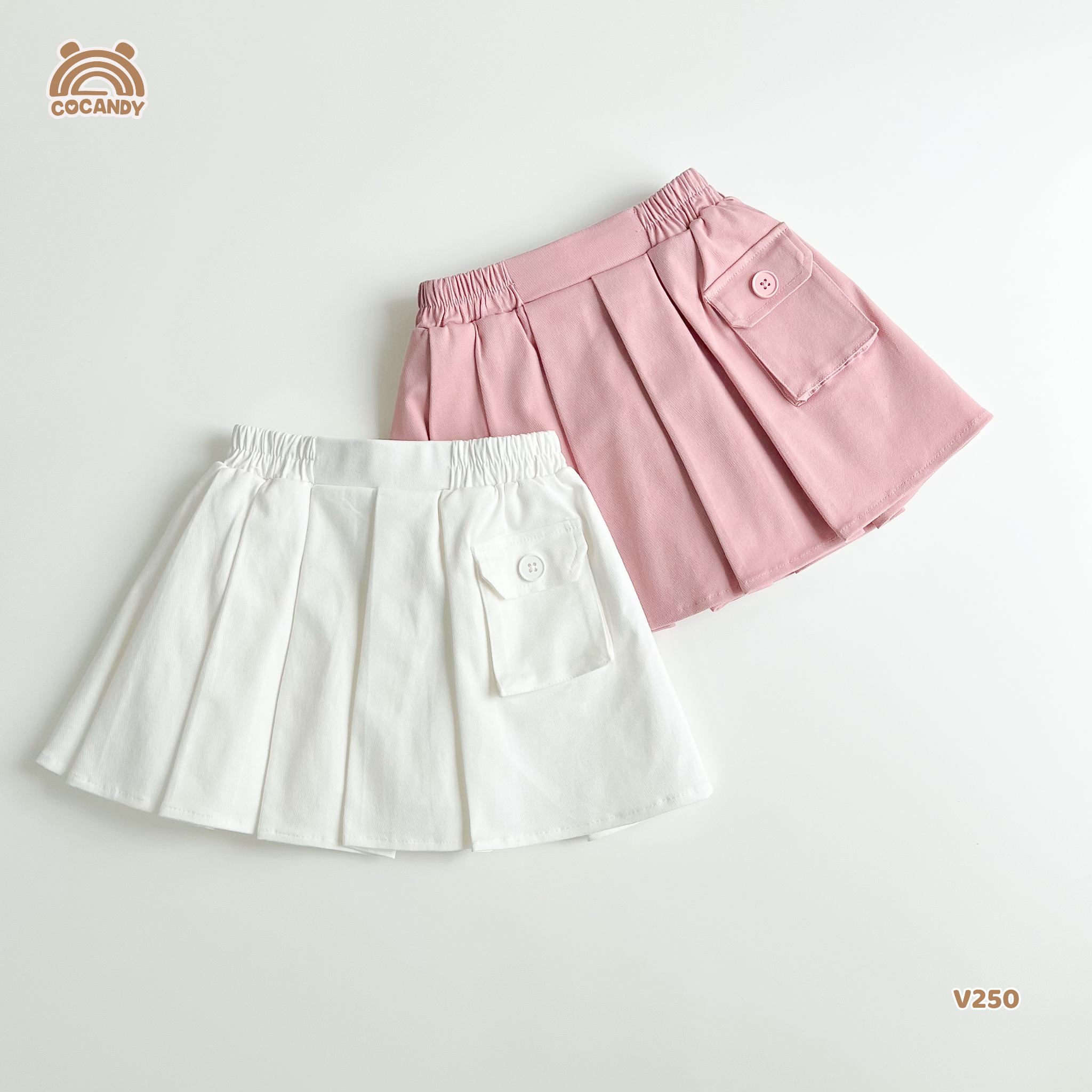 Chân váy cộc kaki HỒNG phối túi cúc_thumbnail_7