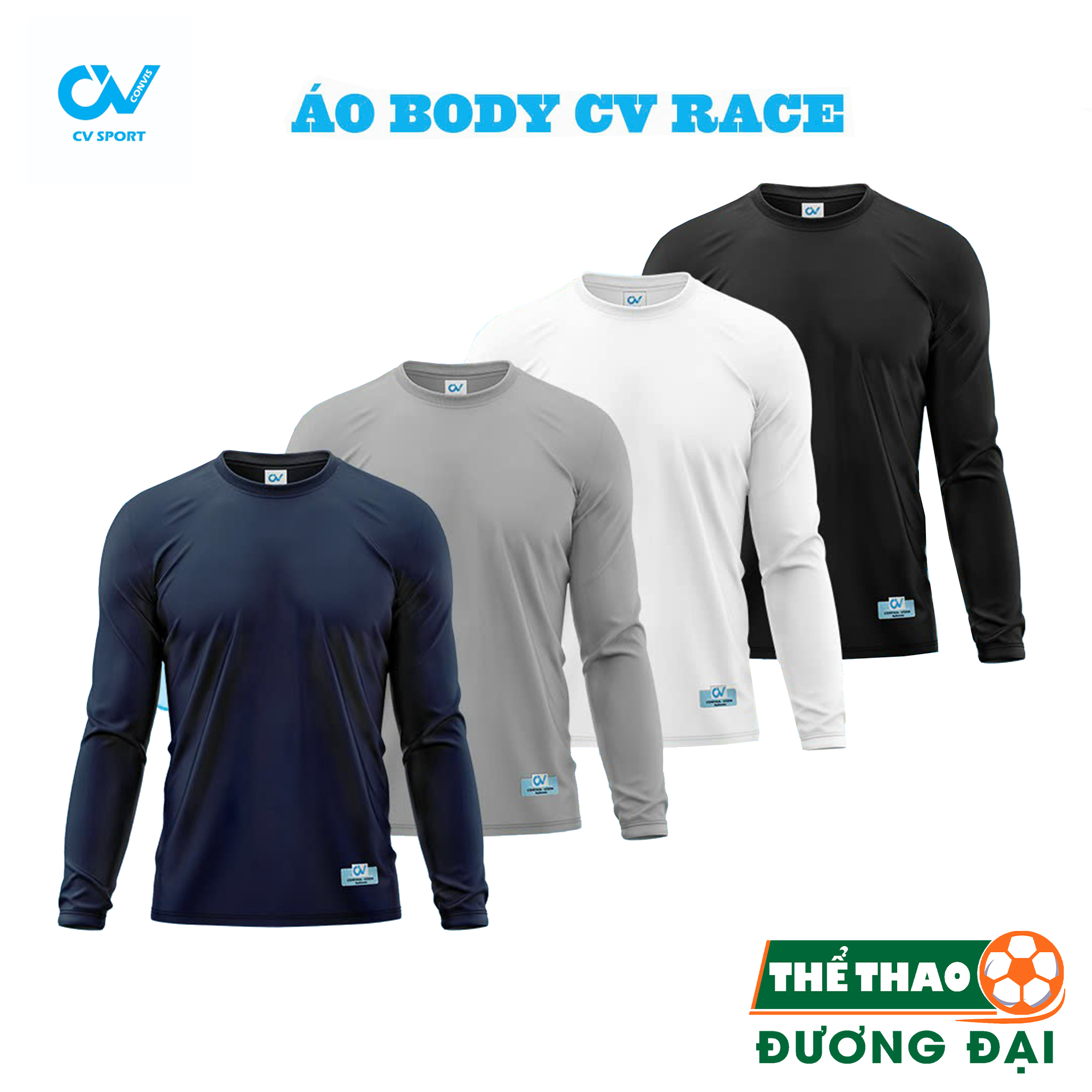 Áo Body CV Tay Dài Áo Lót Giữ Nhiệt Chống Nắng Thun Co Giãn Thoáng Khí Thoát Mồ Hôi