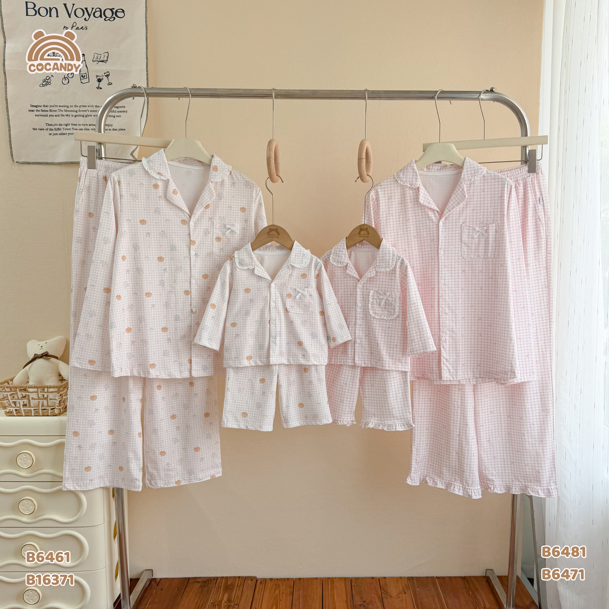 Bộ dài pijama HỒNG gấu nơ NỮ_thumbnail_4