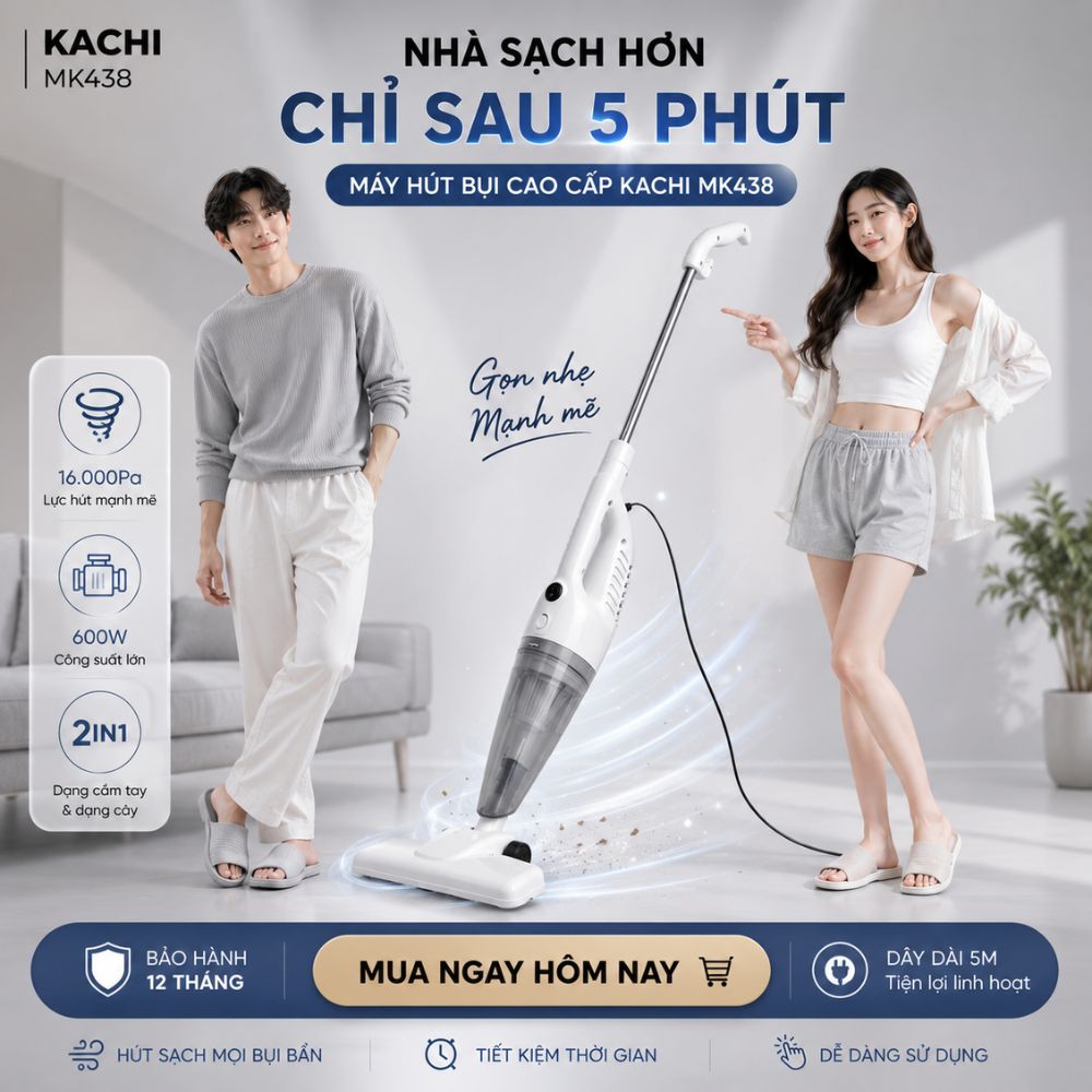Máy Hút Bụi Cầm Tay Kachi MK438 600W - Lực Hút Mạnh Mẽ, Thiết Kế Linh Hoạt, Sạch Mọi Ngóc Ngách_thumbnail_6