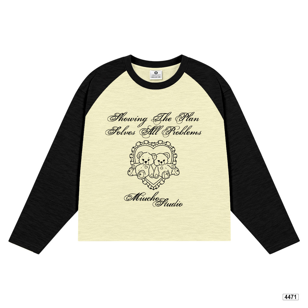 Áo thun tay dài form boxy tay dài cotton xược Miucho 4471_thumbnail_7