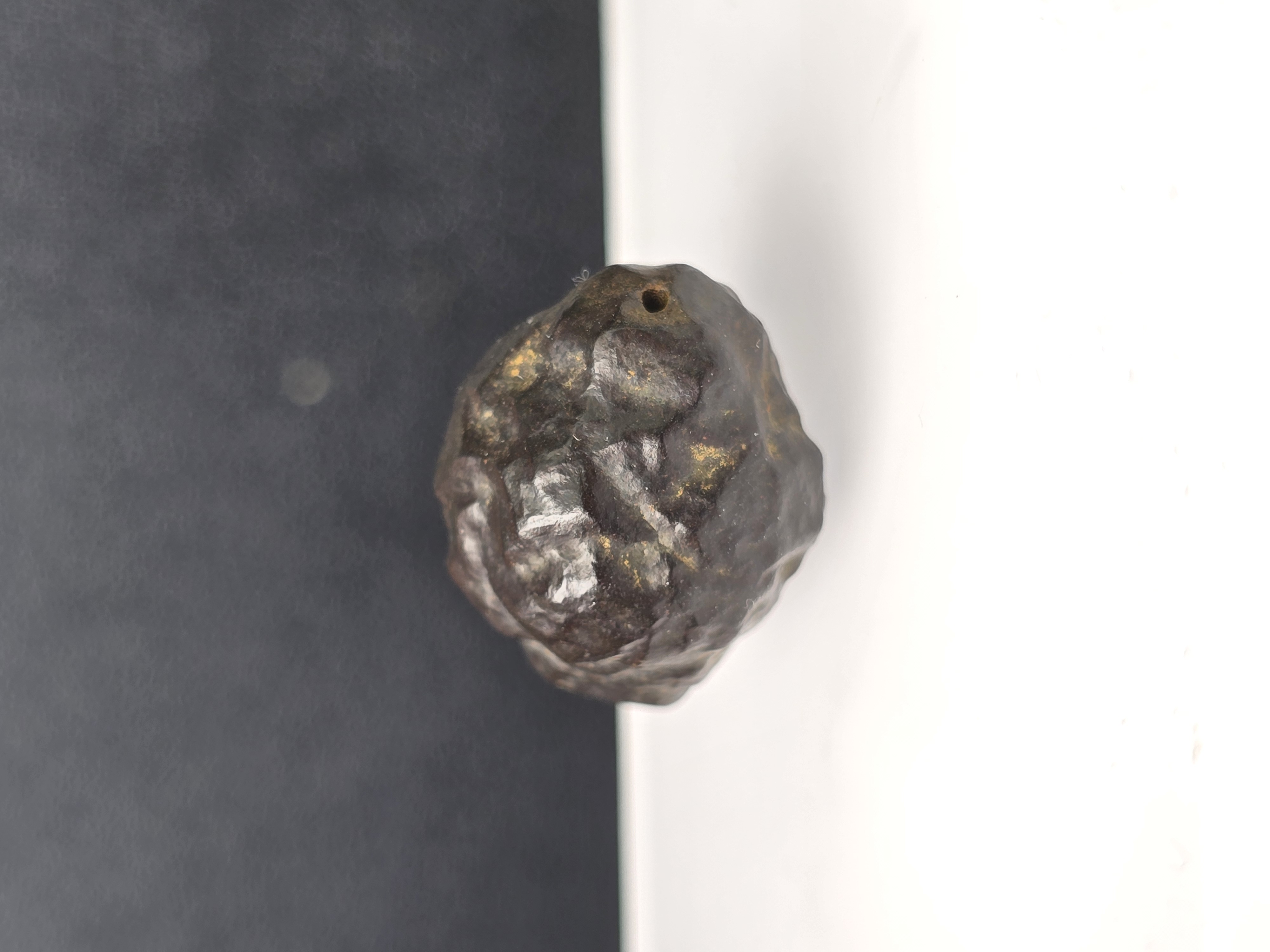 Hạt Đá Tiên Tri Prophecy Stone có xỏ lỗ xuyên - xuất xứ khu vực sa mạc Sahara, Ai Cập Size ~2cm_thumbnail_8